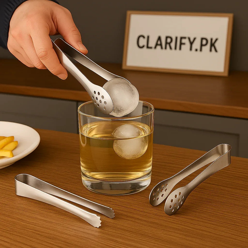 Pack of 2 Mini Tongs – Stainless Steel Kitchen & Serving Clips