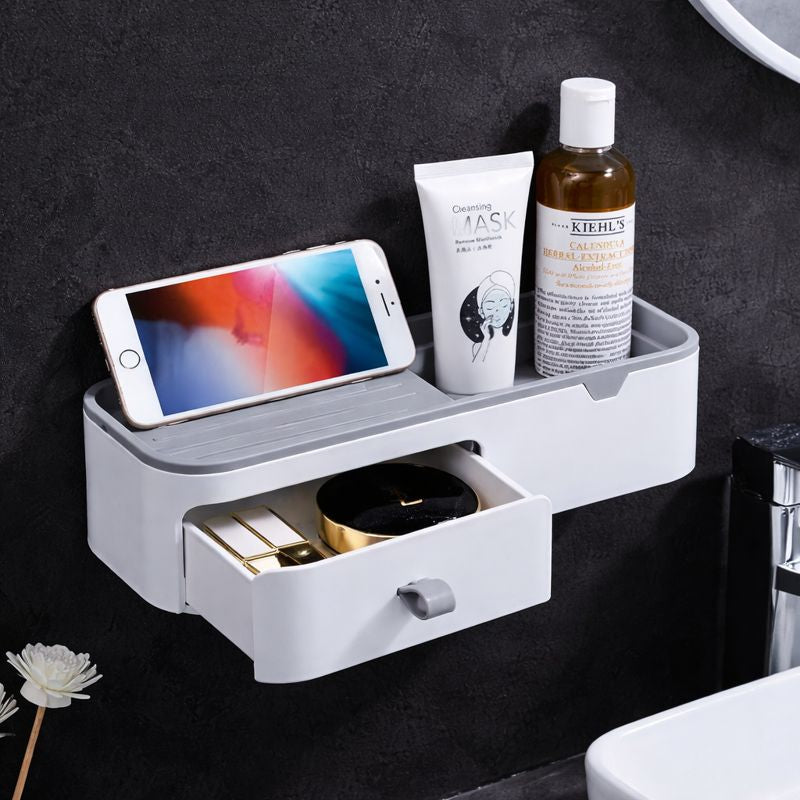 No-Drill Creative Shower Organizer & Bathroom Shelf