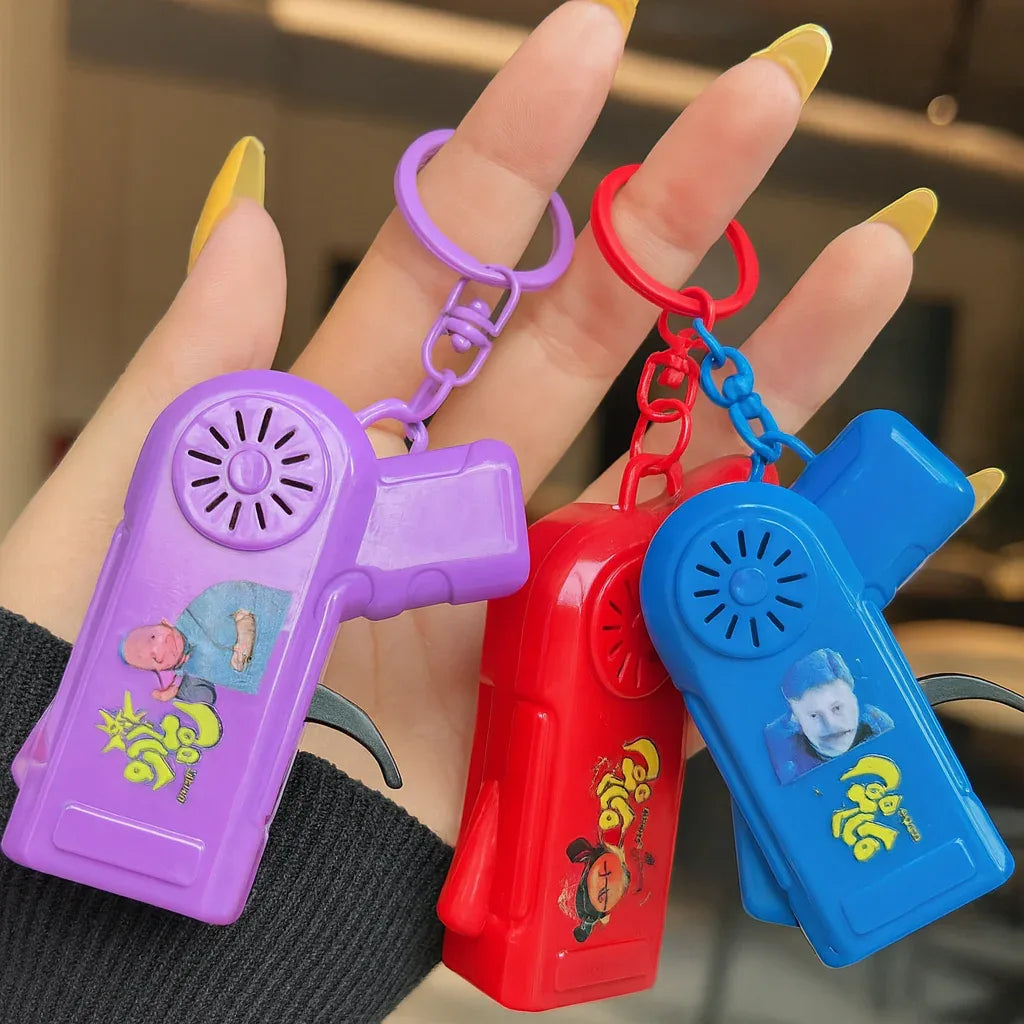 Mini Gun Style Keychain – Cool Metal Key Holder (Random Color)