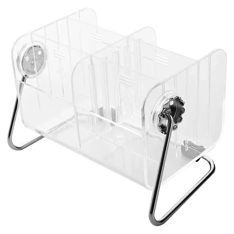 Acrylic Remote Control Holder with Multiple Compartments