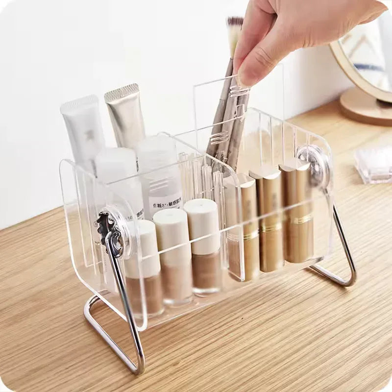 Acrylic Remote Control Holder with Multiple Compartments