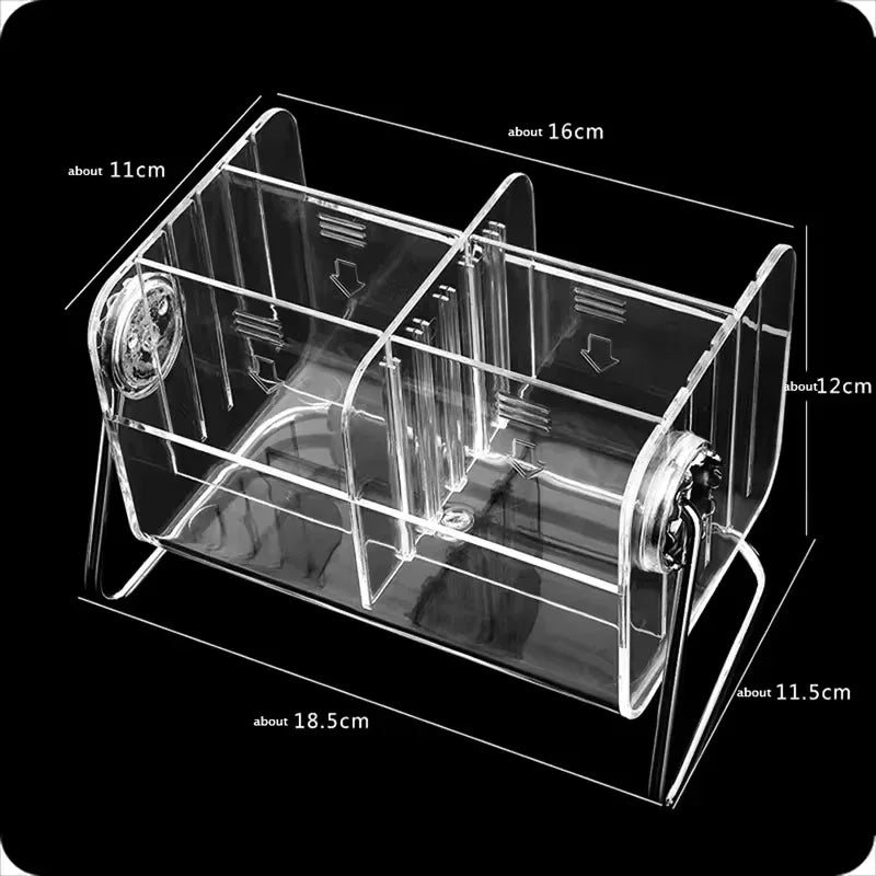 Acrylic Remote Control Holder with Multiple Compartments