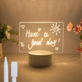 Acrylic Writing Board with LED Base – 3D DIY Night Light