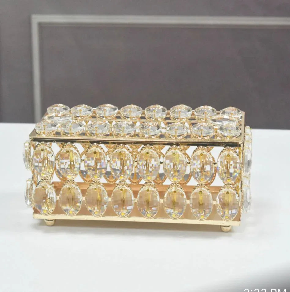 Crystal Nug Tissue Box – Elegant Decorative Holder