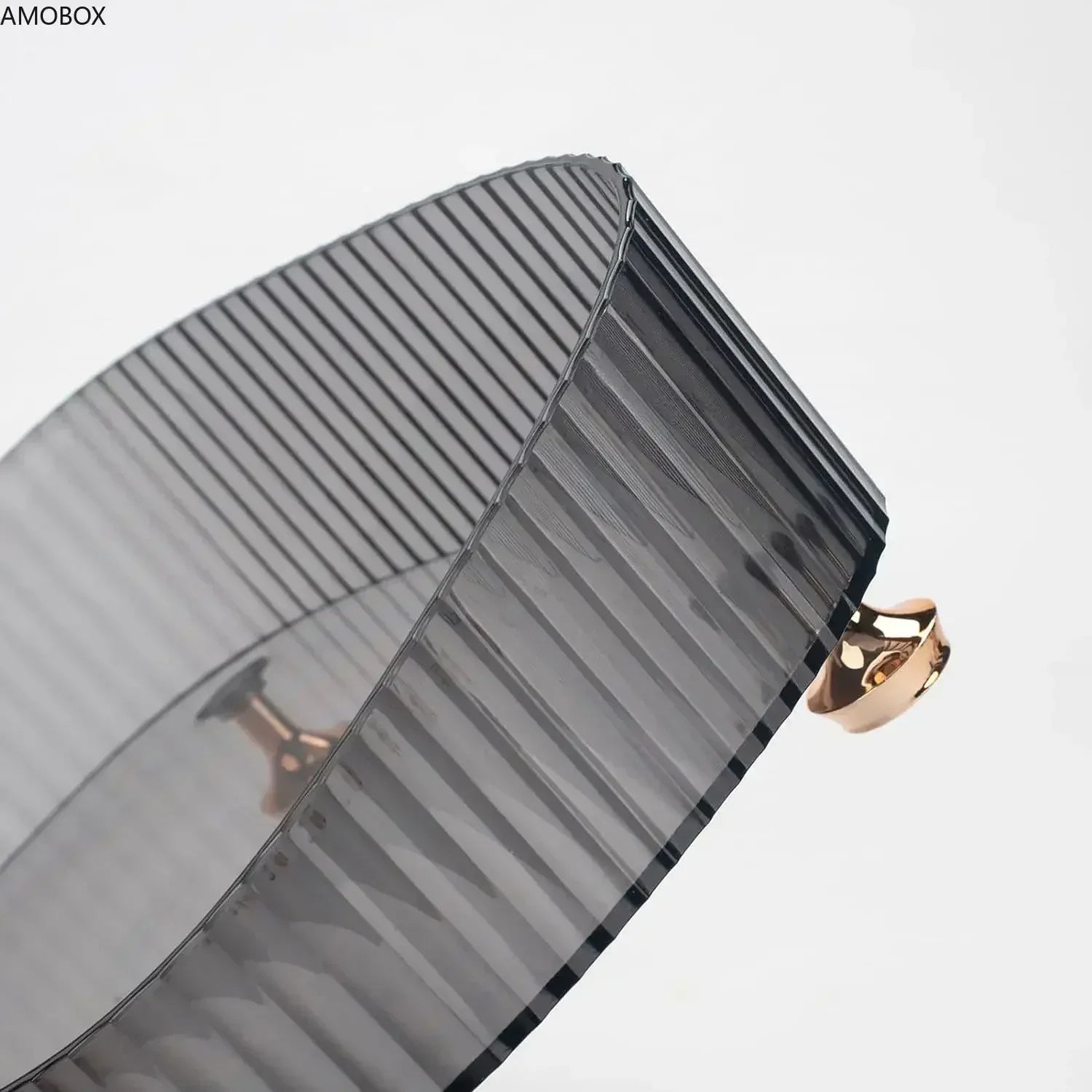 Transparent Dresser Storage Box with Gold Legs