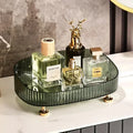 Transparent Dresser Storage Box with Gold Legs