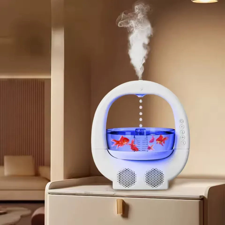 Anti-Gravity Humidifier with LED Lights & Fish Tank