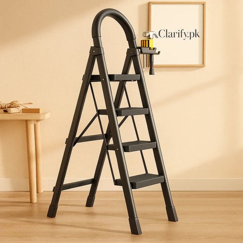 Anti Slip Steel Ladder for Safe Home Use