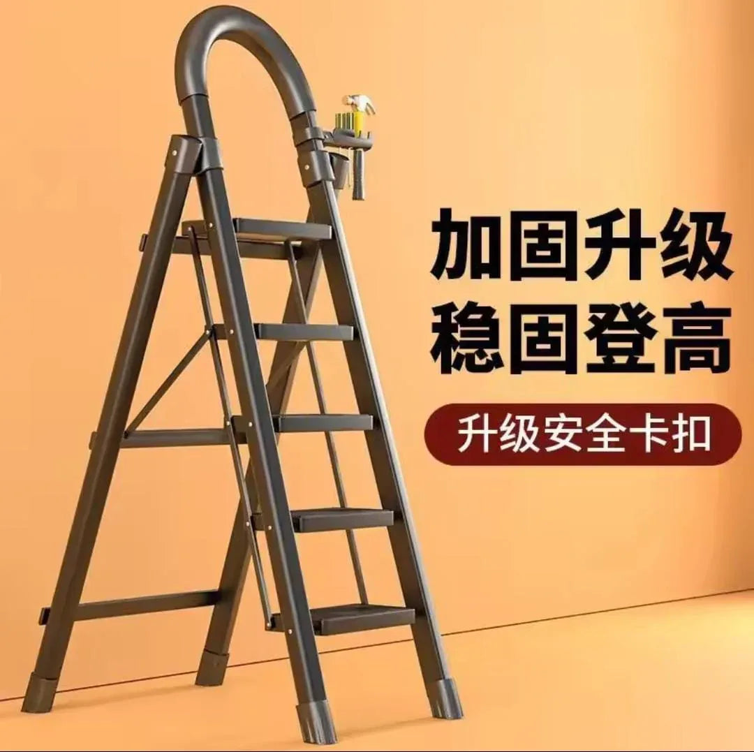 Anti Slip Steel Ladder for Safe Home Use