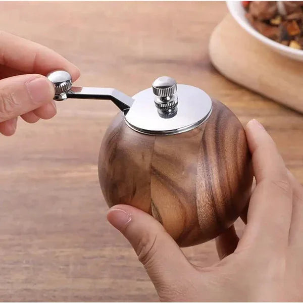 Wooden Pepper grinder — Walnut Hand-Crank