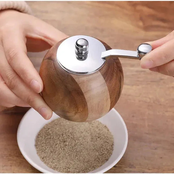 Wooden Pepper grinder — Walnut Hand-Crank