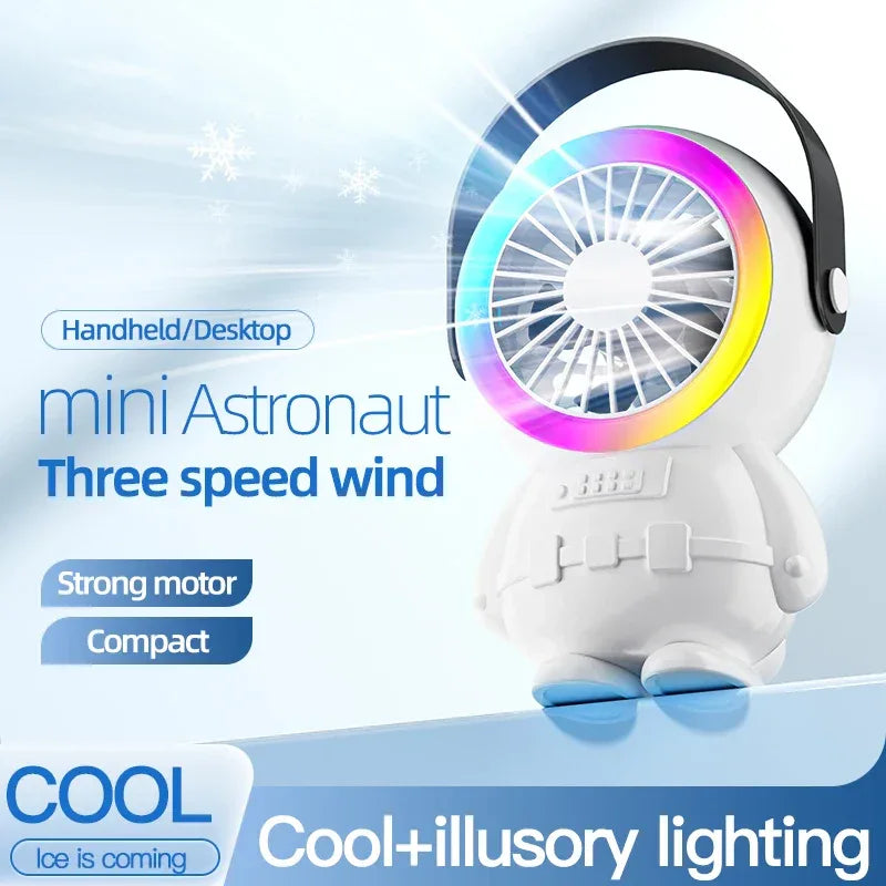 Portable USB Desktop Fan with Night Light
