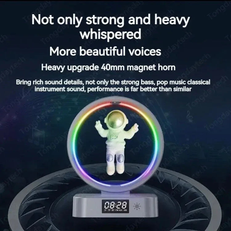 Astronaut Night Light with Bluetooth Speaker