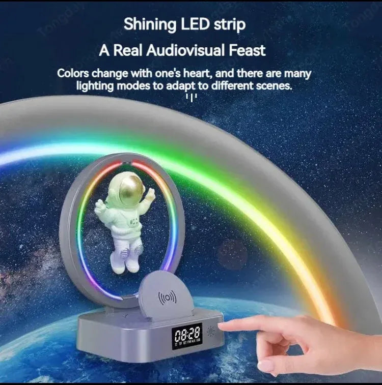 Astronaut Night Light with Bluetooth Speaker