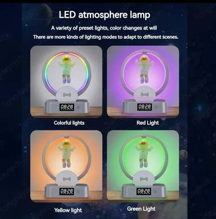 Astronaut Night Light with Bluetooth Speaker