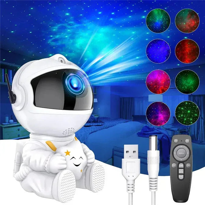 Astronaut Star Projector Lamp with Remote
