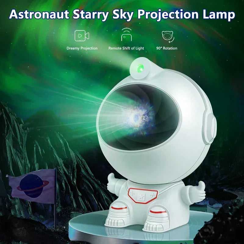 Astronaut Star Projector Lamp with Remote