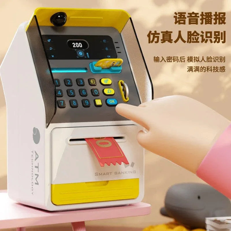 ATM machine money box with code lock