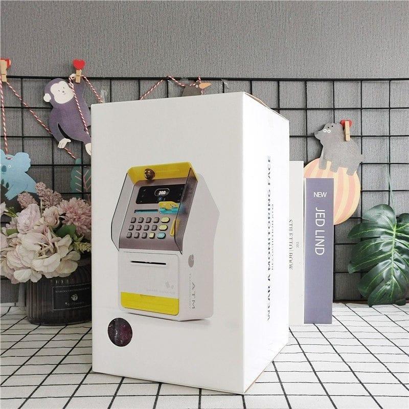 ATM machine money box with code lock