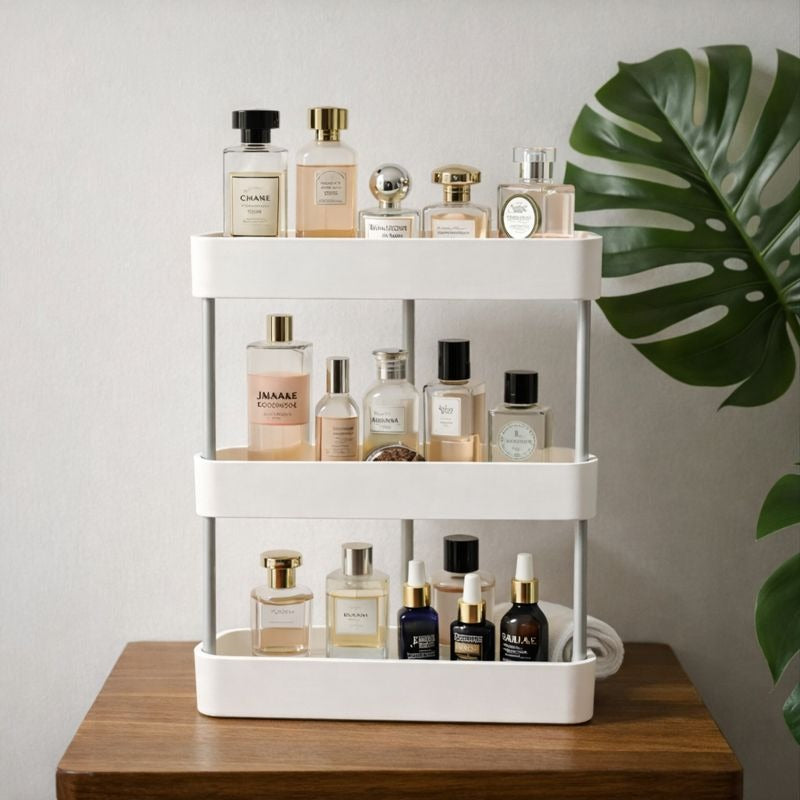 Plastic Bathroom Corner Rack – Multi Layer Storage Organizer