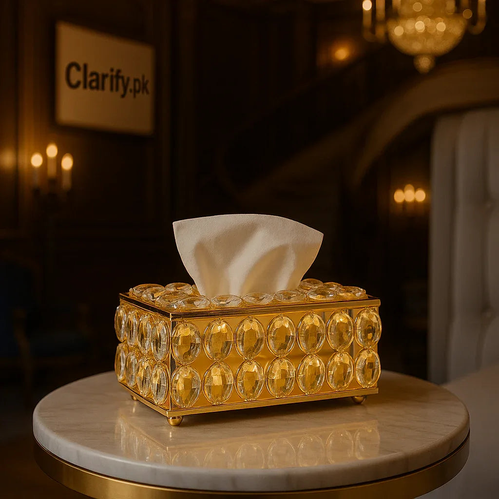 Crystal Nug Tissue Box – Elegant Decorative Holder