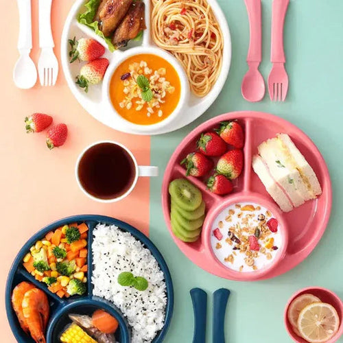 4 compartment plastic dinner plate - Food-Safe