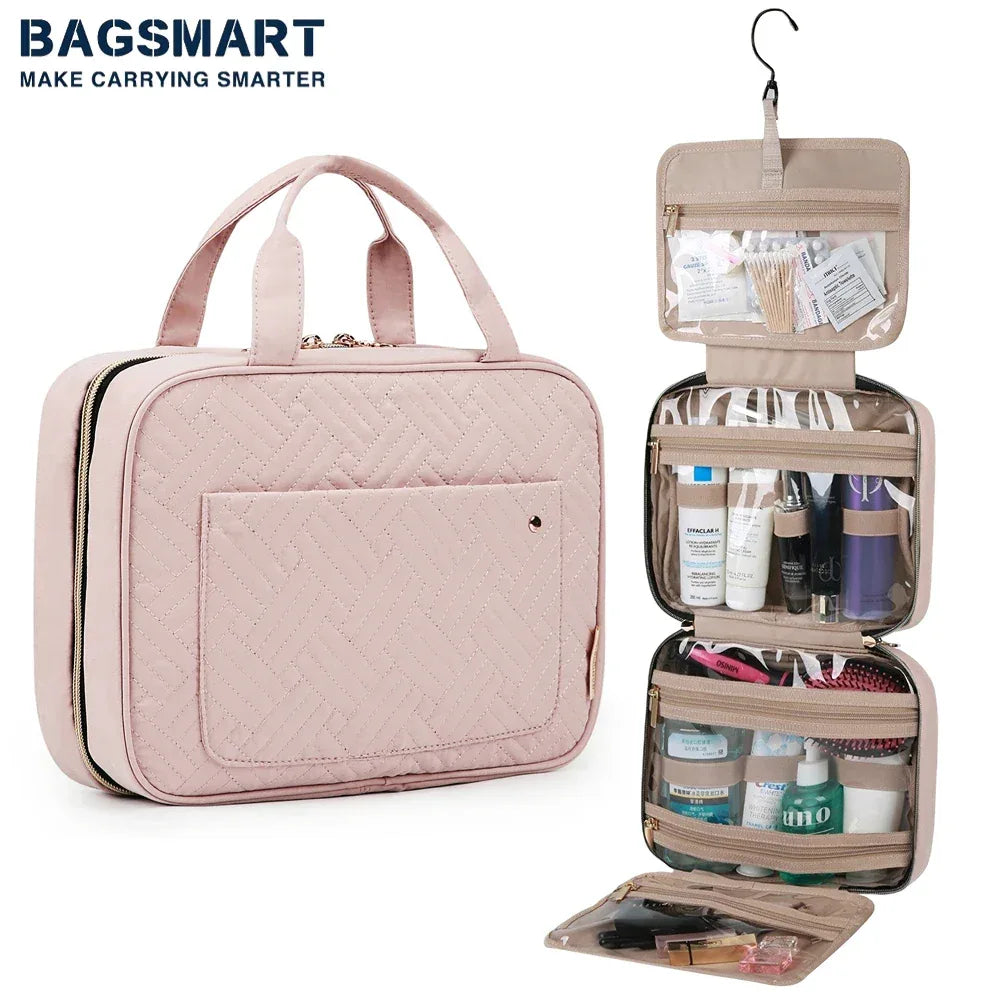 Hanging Toiletry Bag for Travel - Compact & Durable
