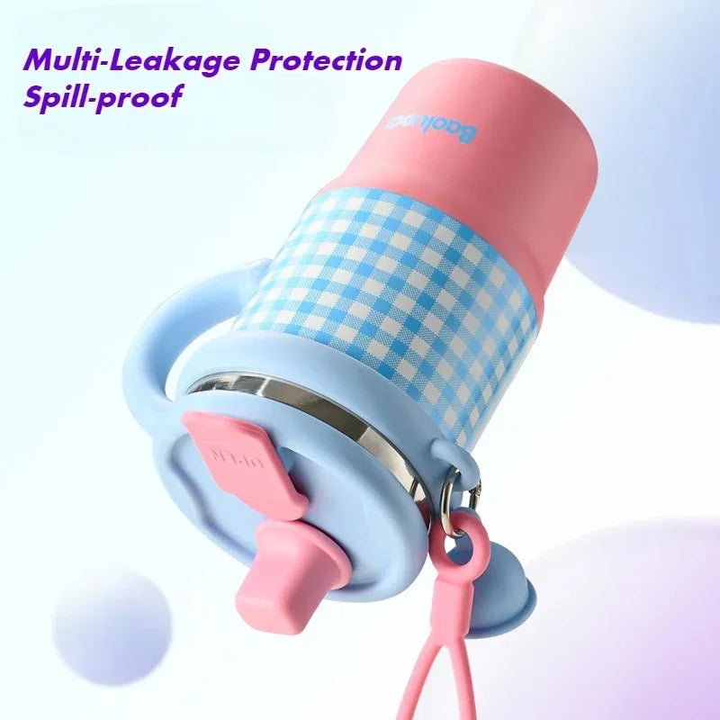 600ml Stainless Steel Kids Thermos with Handle