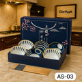 Japanese Ceramic Bowl Set of 6 with Chopsticks – Oriental Blue Blossom Print