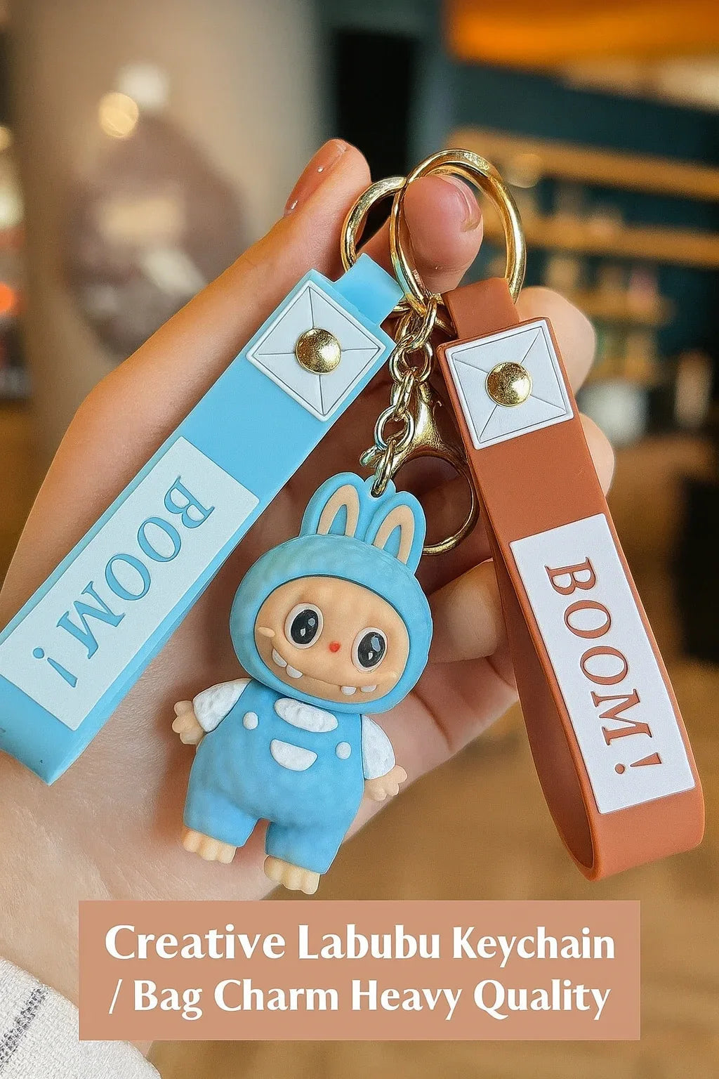 Stylish Labubu Keychain – Trendy Bag Charm Accessory (Random)