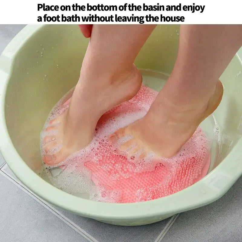 Silicone Foot Scrubber Pad with Massage & Anti-Slip
