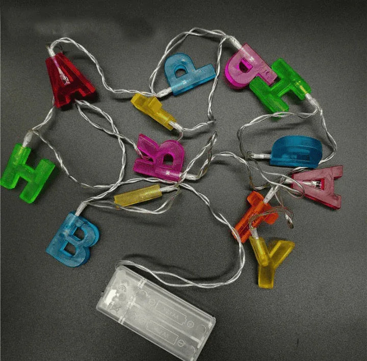 Birthday Decoration String Lights Colorful LED