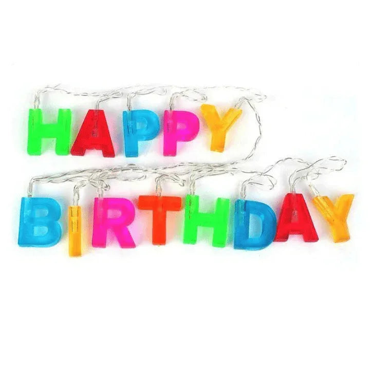 Birthday Decoration String Lights Colorful LED
