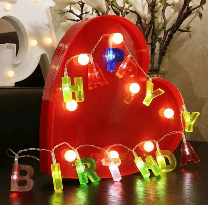 Birthday Decoration String Lights Colorful LED