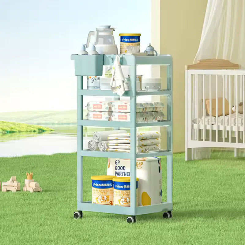 Large Capacity Storage Trolley with Wheels