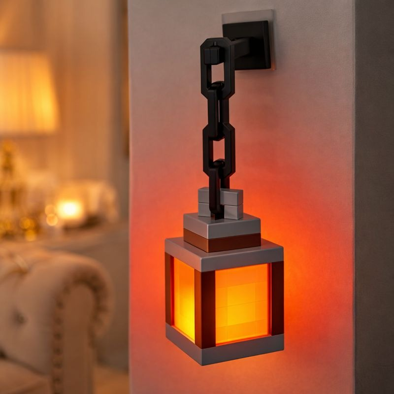 Minecraft Style Wall Lantern – Luxury Ambient Wall Light