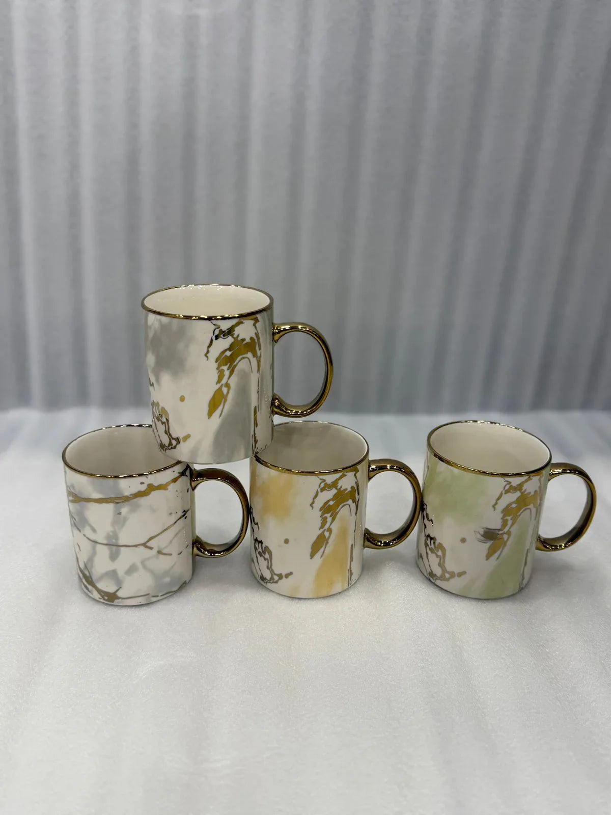 Modern Marble Pattern Mug – Luxury Ceramic Coffee Cup (Each)