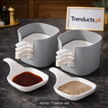6-Pack Stackable Dipping Bowls with Easy-Grip Handles