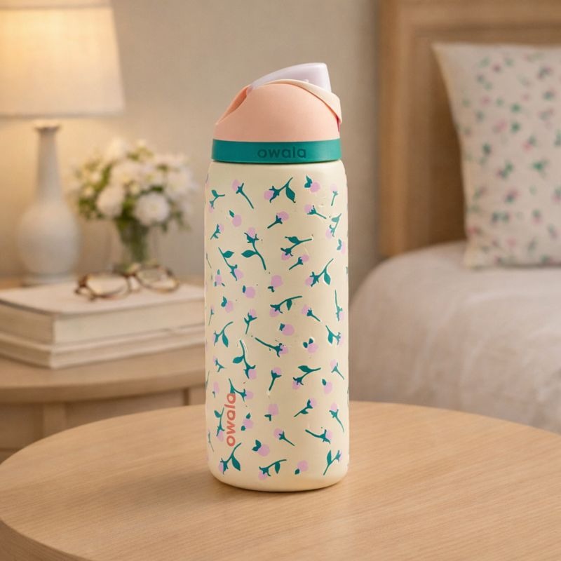 Owala UO Exclusive 32oz FreeSip® – "Tea Time" Bow Edition