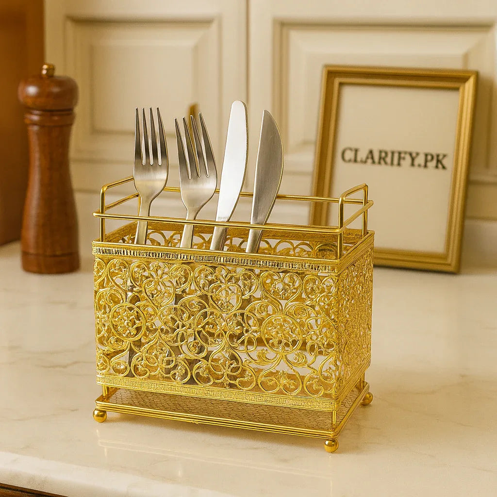 Stainless Steel Cutlery Holder – Kitchen Organizer