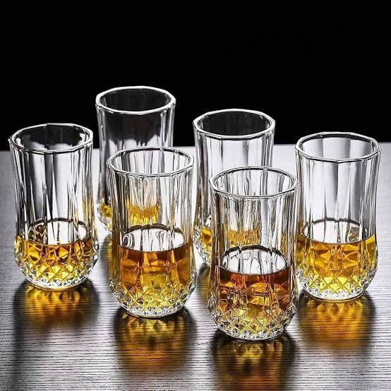 Crystal Base Glass Set – 6 Pieces