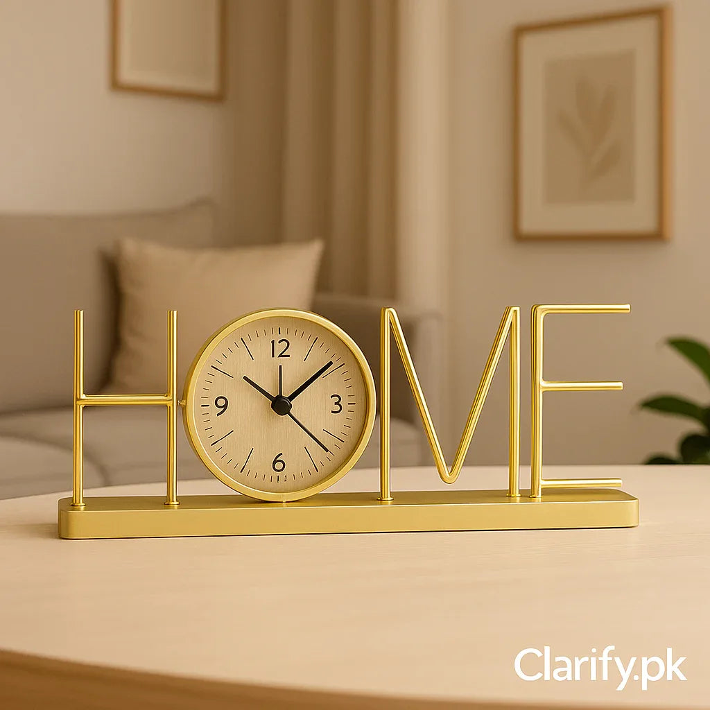 HOME Decorative Table Clock – Modern Desk Decor