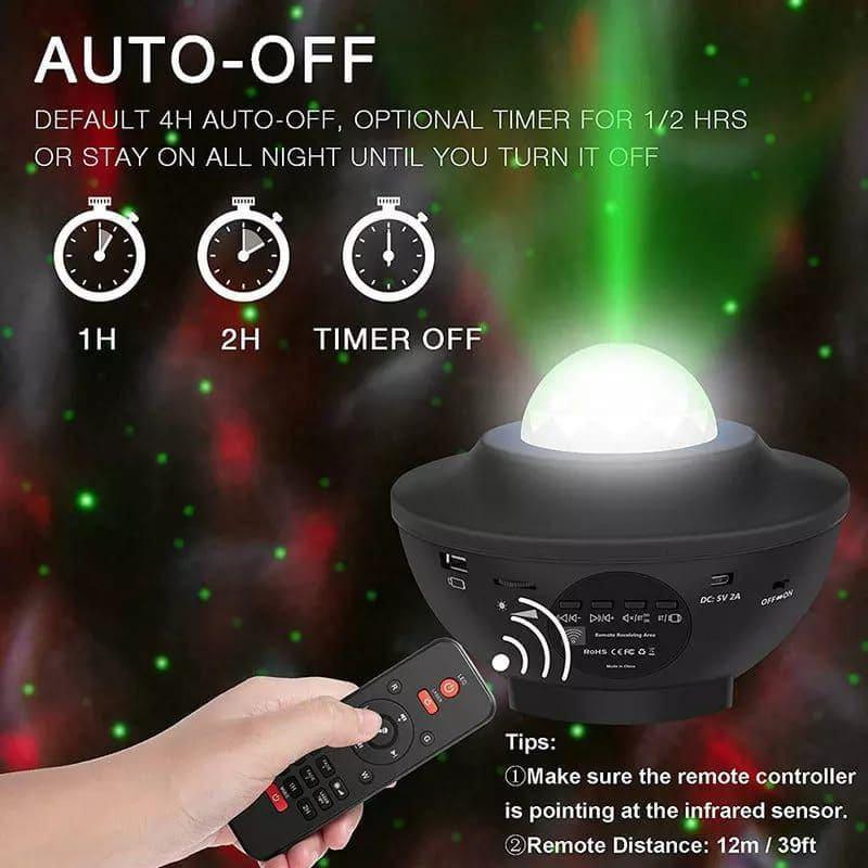 Galaxy Ocean Wave Projector Lamp with Starlight