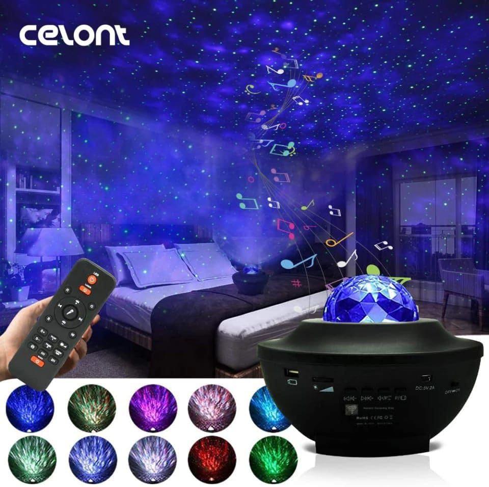 Galaxy Ocean Wave Projector Lamp with Starlight