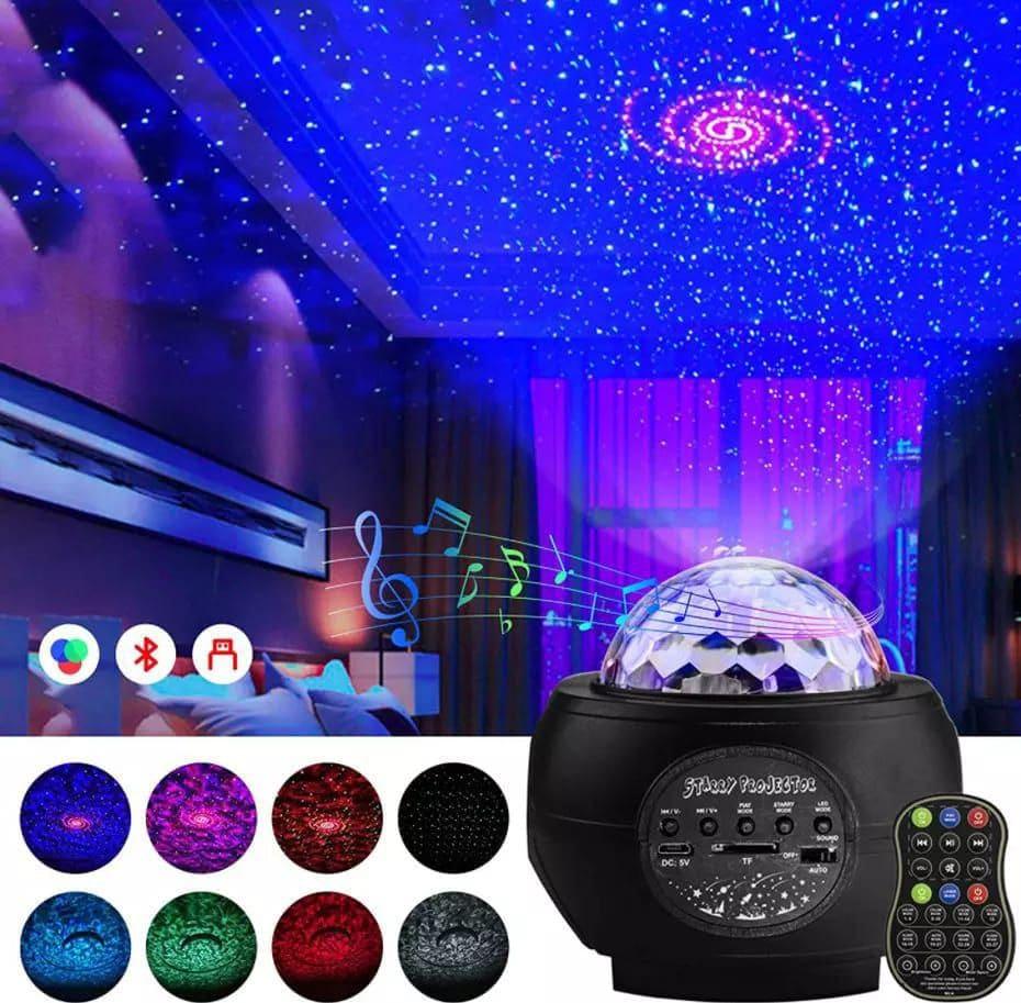 Galaxy Ocean Wave Projector Lamp with Starlight