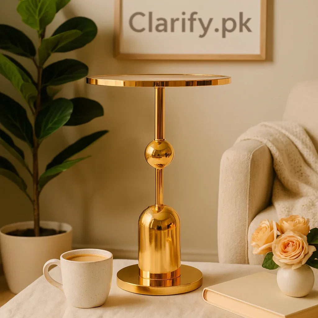Luxury Gold Pedestal Stand for Home Decor