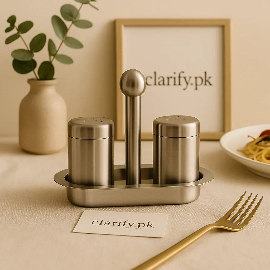 Luxury Kitchen Spice Shakers Stainless Steel Set