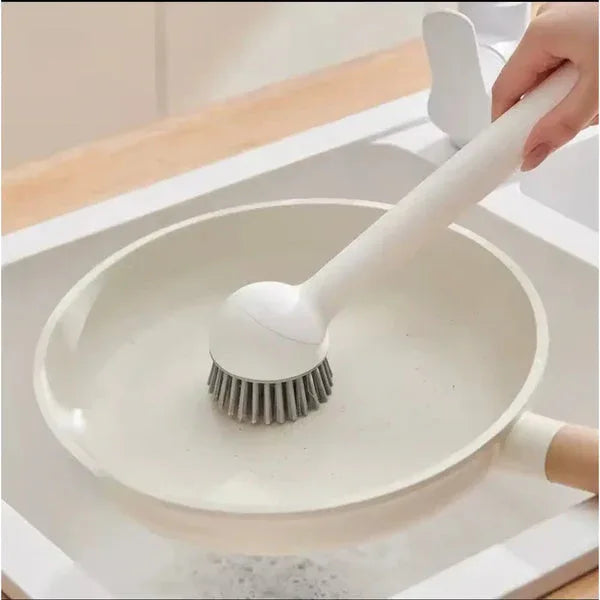 Long handle kitchen pot brush - Non-Scratch