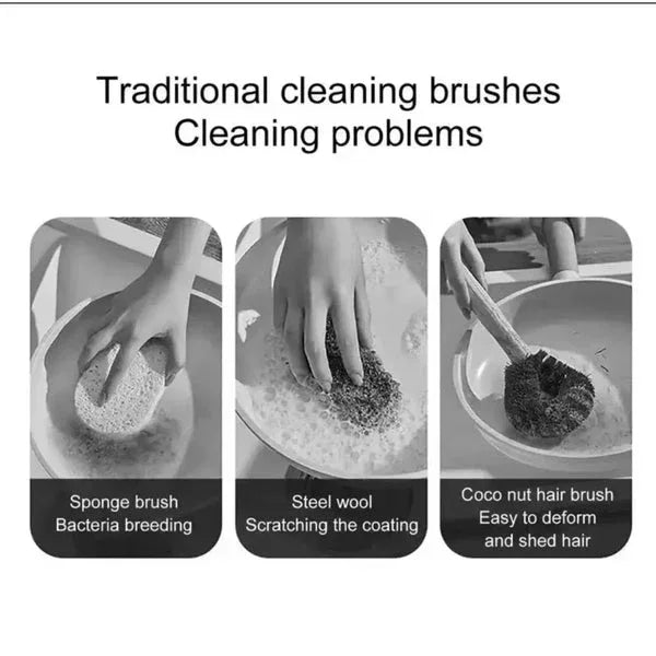Long handle kitchen pot brush - Non-Scratch
