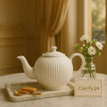 Elegant Ceramic Teapot with Lid - Stylish & Durable